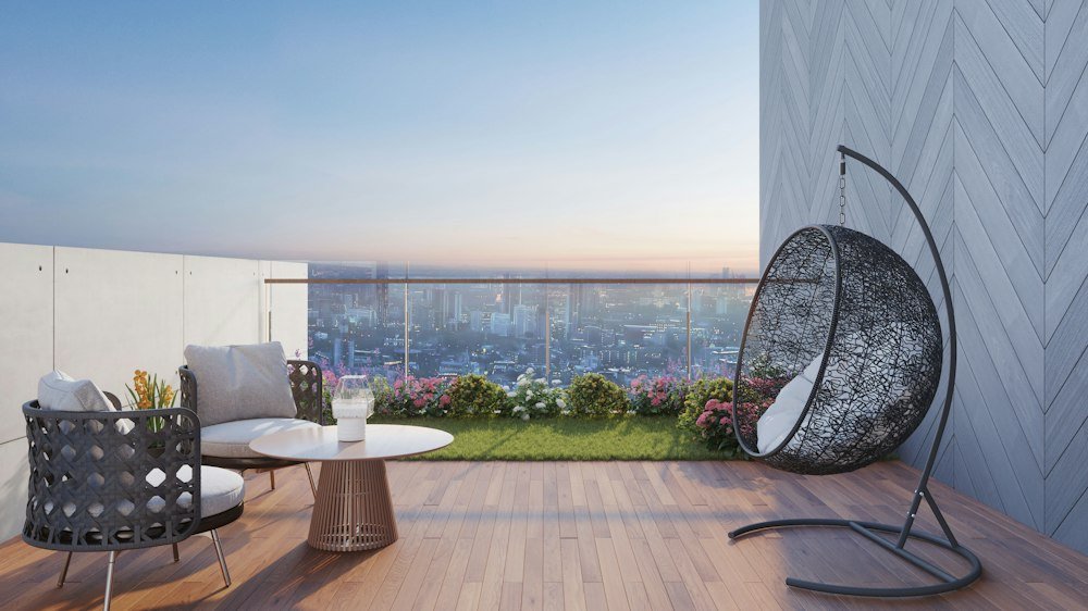 Appartement avec terrasse et vue dégagée