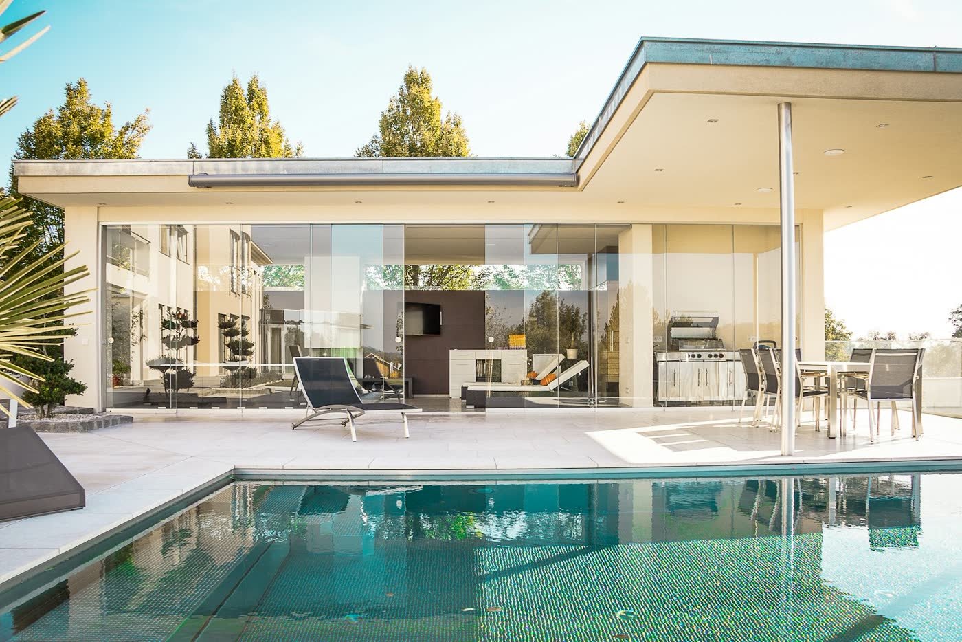 Villa d'architecte et sa piscine